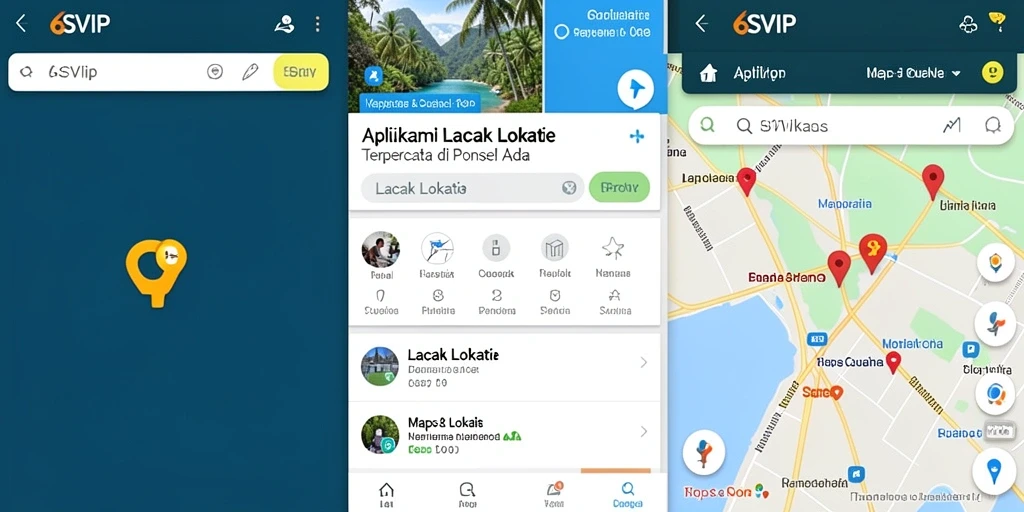 Tampilan antarmuka aplikasi 6SVIP yang user-friendly dan informatif.