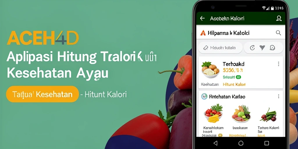 Tampilan antarmuka ACEH4D yang menarik untuk menghitung kalori.