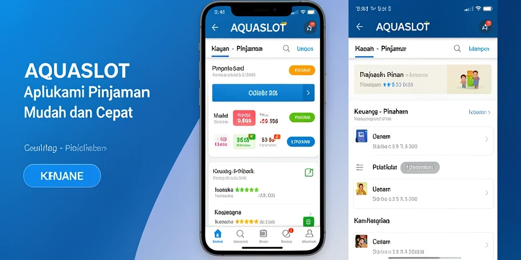 Tampilan antarmuka AQUASLOT yang sederhana dan mudah digunakan.