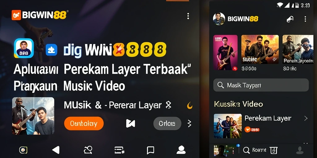Antarmuka aplikasi BIGWIN88 untuk perekaman layar yang intuitif.