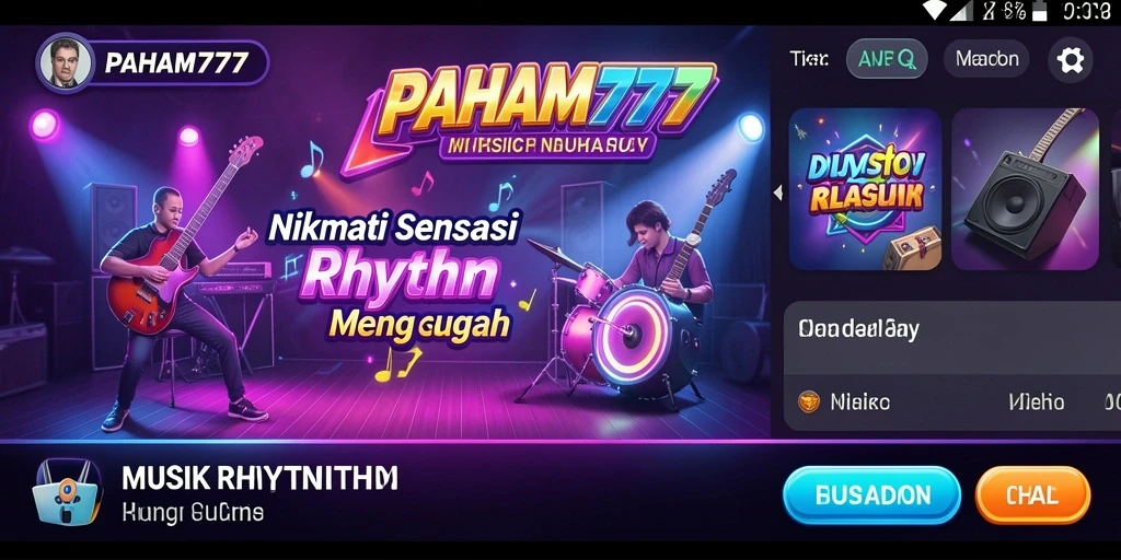Antarmuka permainan <strong>PAHAM777</strong> yang colorful dan menarik.