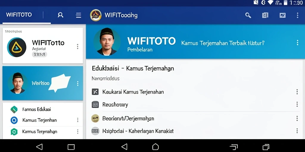 Tampilan antarmuka WIFITOTO yang sederhana dan mudah digunakan.
